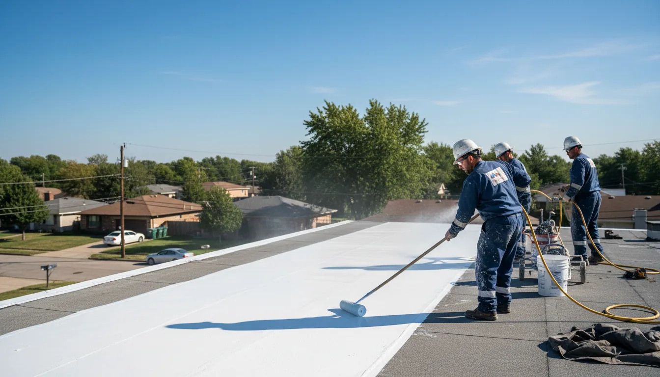 Commercial roof coating in Great Meadows, NJ near me